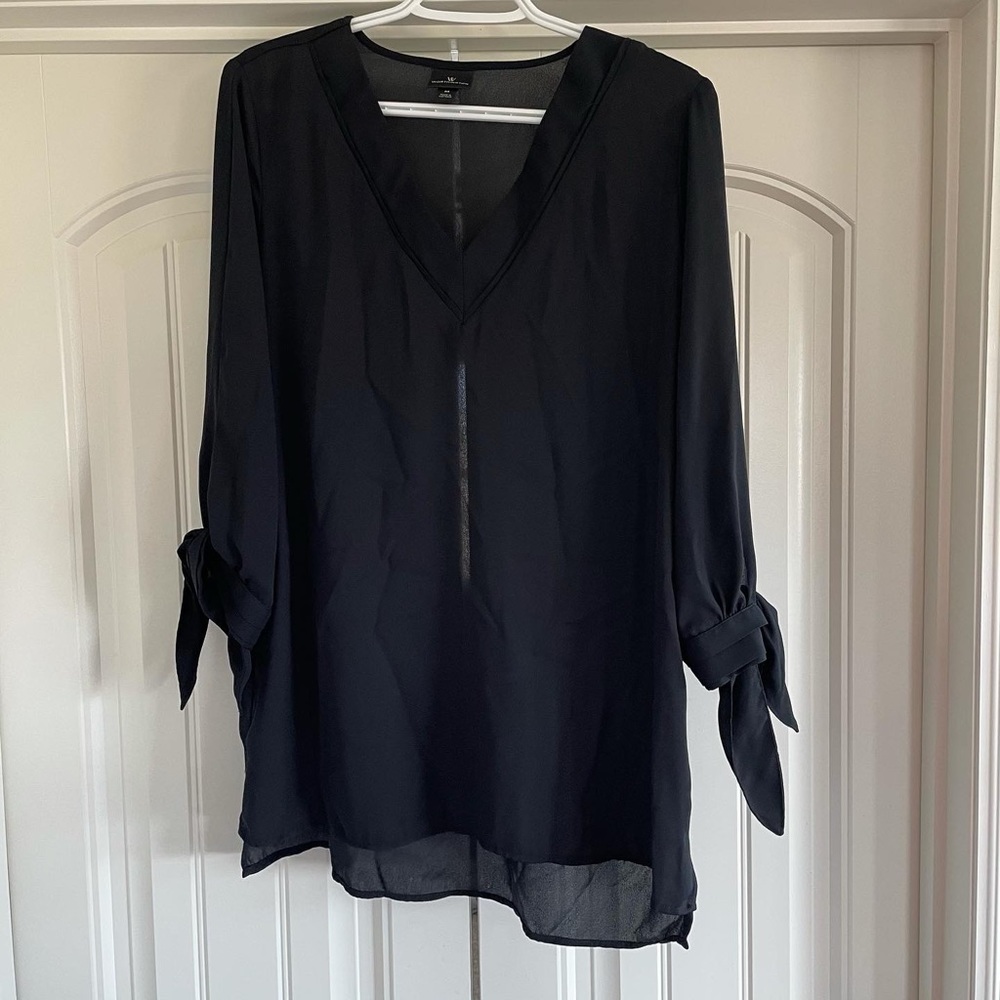Black Chiffon Tunic